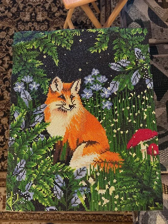 Curious Fox Diamond Art Painting - Unframed - 16