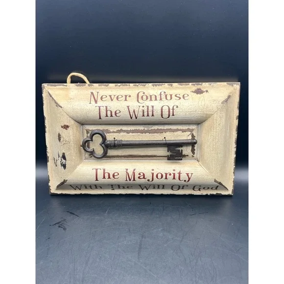 Rustic Key Wall Decor Sign Religious Decor Believe Faith 10