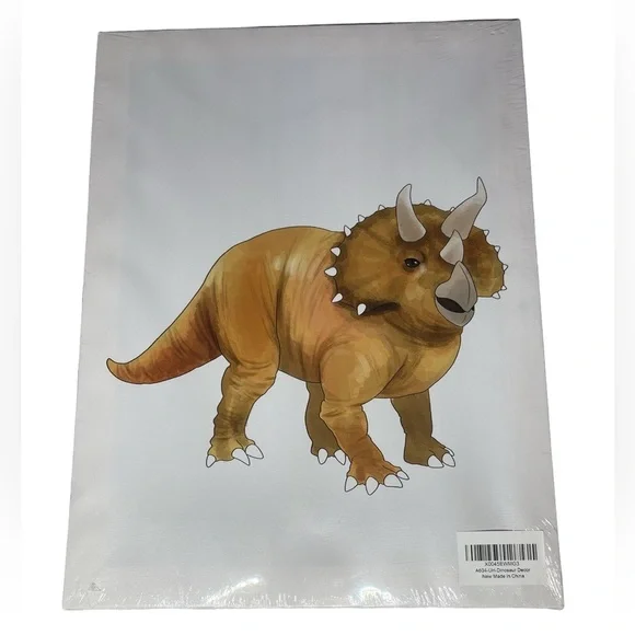 Triceratops Dinosaur Canvas Print Decor