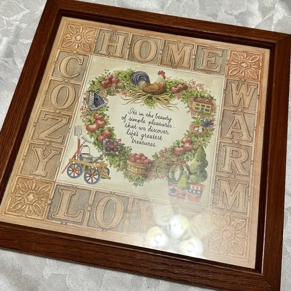 Joan‎ Cole Home Interiors Art Home Love Cozy Warm Vintage Excellent Farmhouse