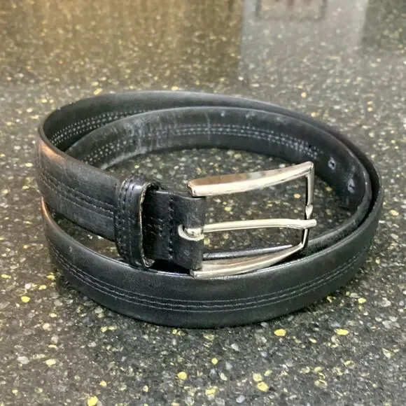 Brooks Brothers Black Leather 346 Belt. Size 36