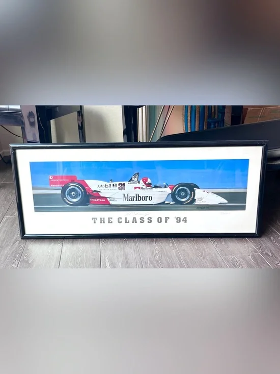 Vintage Joe Barden Signed IndyCar Print Class of 94 Limited Edition