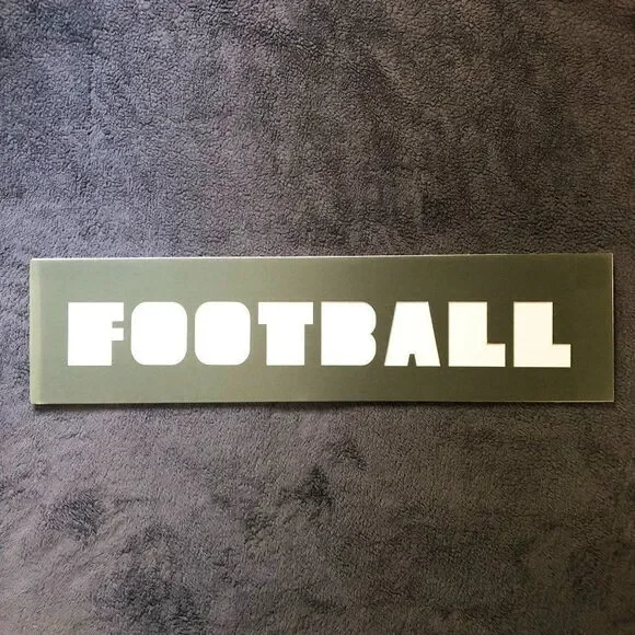 7x28 Olive‎ Green Football Photo Mat