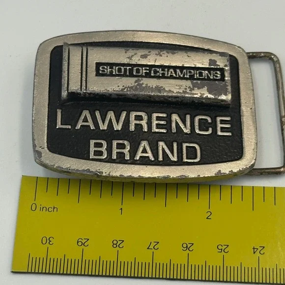 Vintage Lawrence‎ Brand Shot of Champions Shotgun Shell Belt Buckle