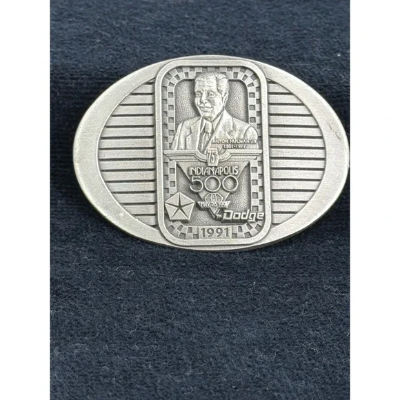 1991 Indy‎ 500 Belt Buckle Solid Pewter Limited Edition 100/500 Dodge