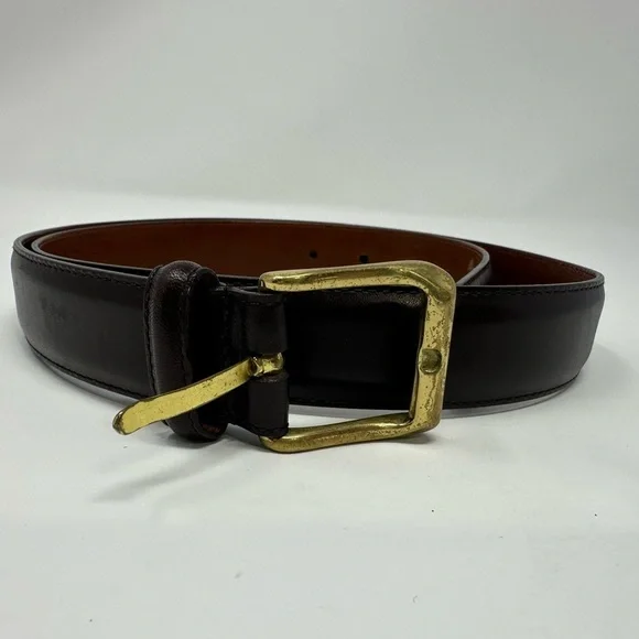 Coach Mahogany‎ Brown Leather Belt 5950 Costa Rica 36”