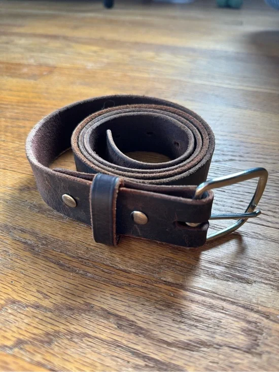 Leather Amish Made Belt