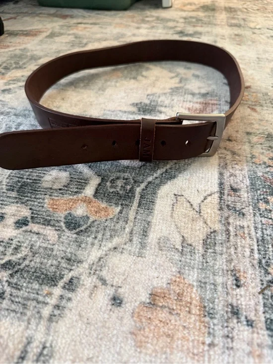 Men's Brown Leather Belt - Classic Casual Style