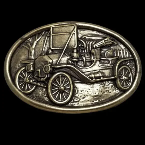 Vintage Belt Buckle Brass Avon Ford Model‎ T Car Automobile Ford Motor Company
