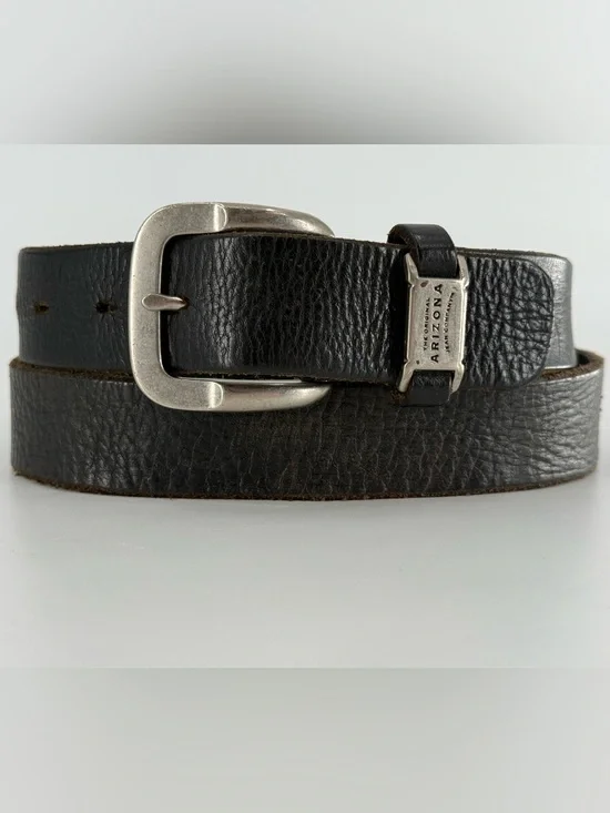 Arizona‎ Vintage Black Leather Belt 36