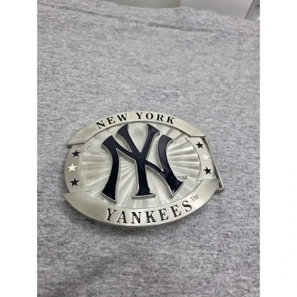 New York Yankees Siskiyou Large Silver MLB Belt Buckle