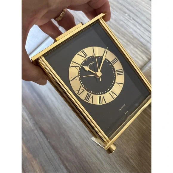Bulova Quartz Standing Desk Clock Approximately 5
