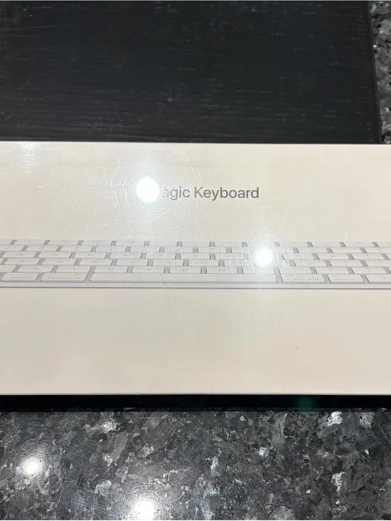 Apple Magic Keyboard — White and Silver Wireless Keyboard