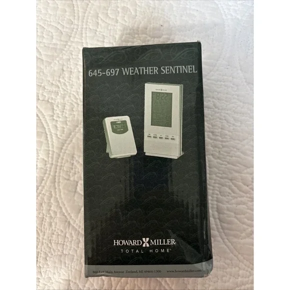 Howard Miller Total Home 645–697 Weather‎ Sentinel clock Open Box