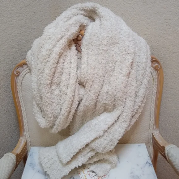 Free People Cloud Rib Oversize Scarf in Ivory