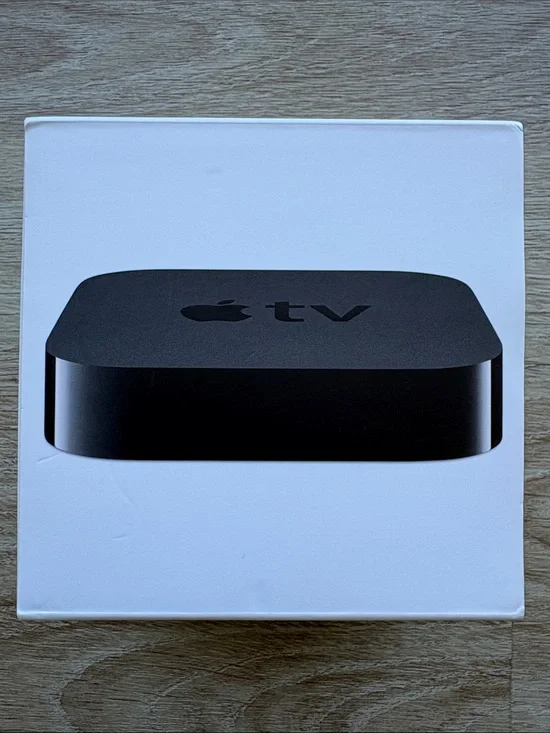 A1469 3rd Generation Black Apple TV Streaming Device - Complete Set