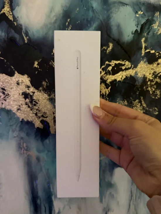 Apple Pencil Pro White Box with Minimal Printing