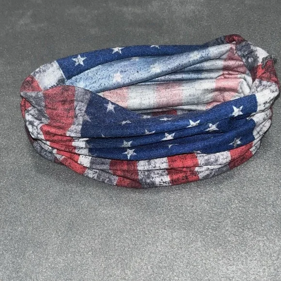 SA Co - America Flag - Face Neck Shield Mask Seamless Bandana Motorbike Tube