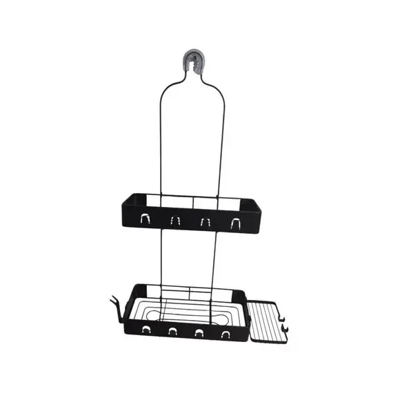 AQ Hanging Shower‎ Caddy, Extra Wide Bathroom with Multi-Functional Hooks