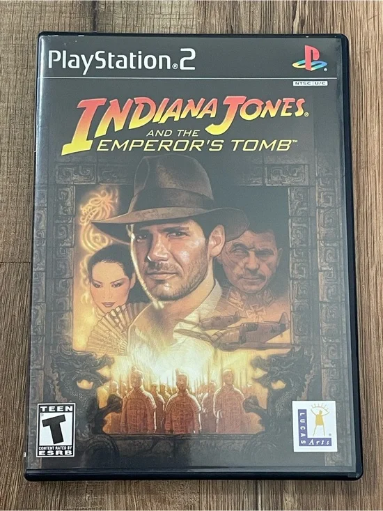 Indiana Jones and the Emperor's Tomb Sony PlayStation 2 PS2 Complete in Box CIB