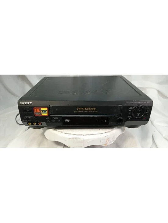 Sony SLV-N60 VHS VCR 4-Head Hi-Fi Stereo Video Cassette Recorder Tested Works