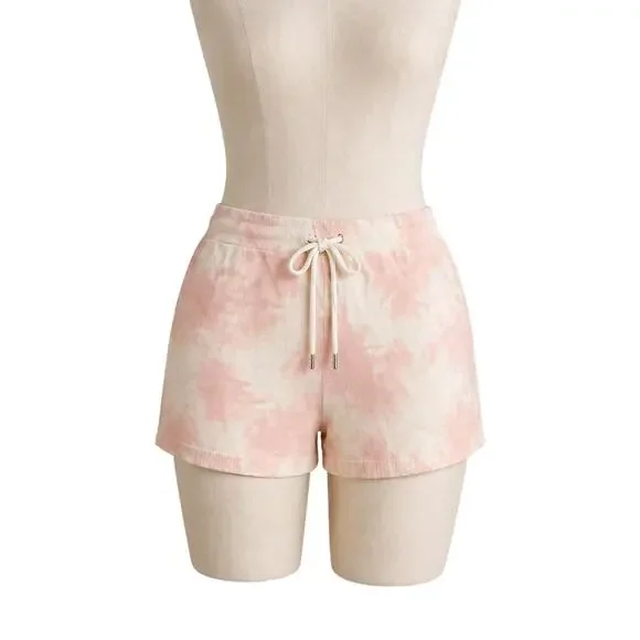 NWT Sanctuary Tie-Dye Terry Shorts | Drawstring Lounge Shorts | Size Small