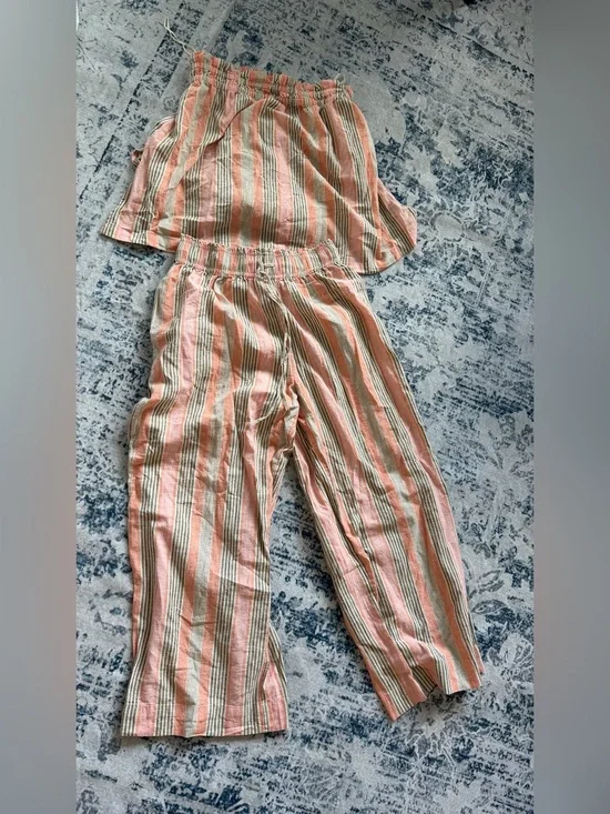 NWT Free People corfu tube top set