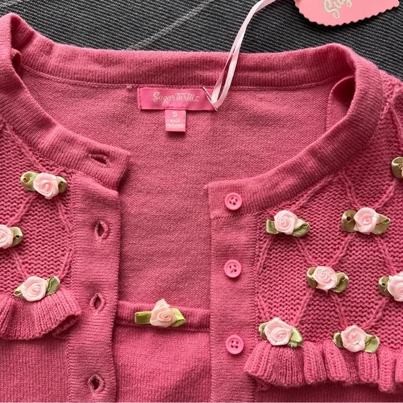 Sugar Thrillz Picture Perfect Cardigan & Tank Top Set