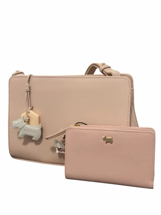 Radley London Liverpool Street Medium Zip Top Crossbody & Pink Wallet Set (2)