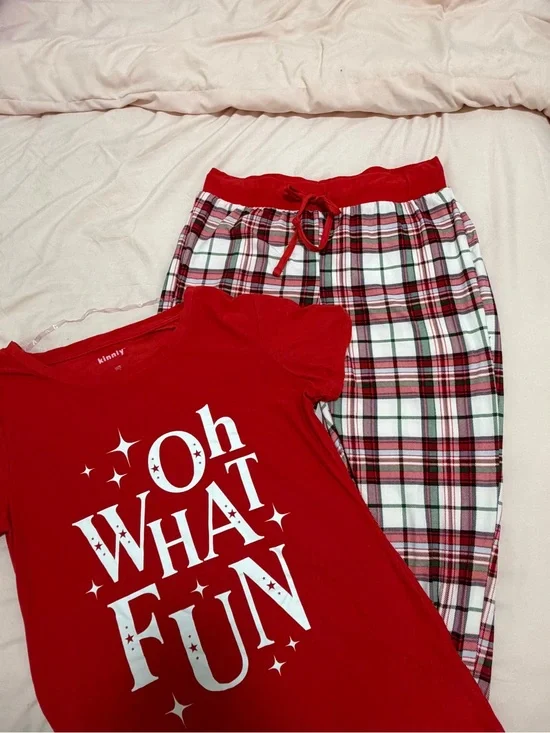 Target Red & White Plaid Women's Pajama Set