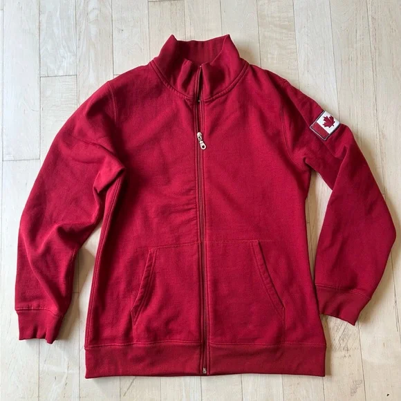 Rocky Mountain Flannel Company Full Zip Fitted Canadian Sweatshirt/Jacket Medium