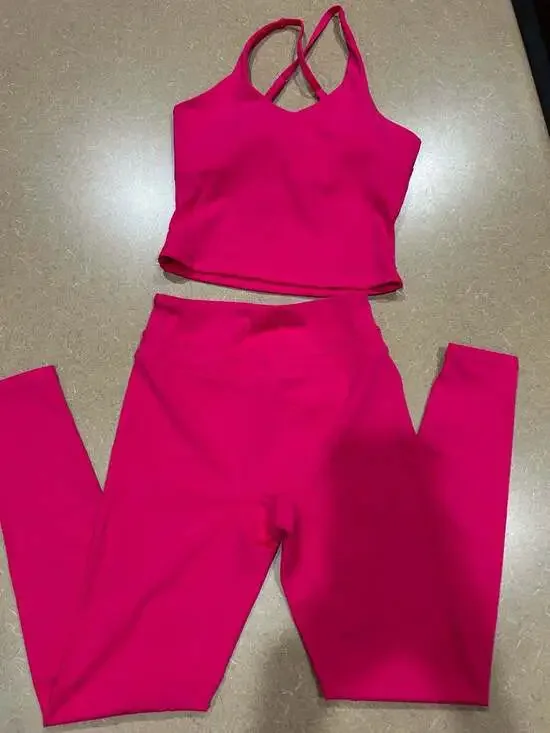 Maskert Women's Hot Pink Athletic Matching Set