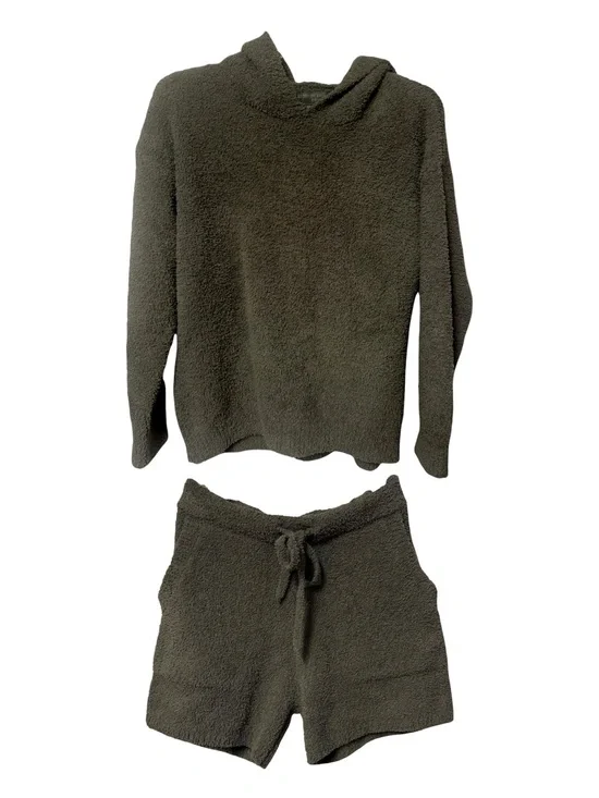 Barefoot Dreams Eco Chic Hoodie & Shorts Set Sz XS