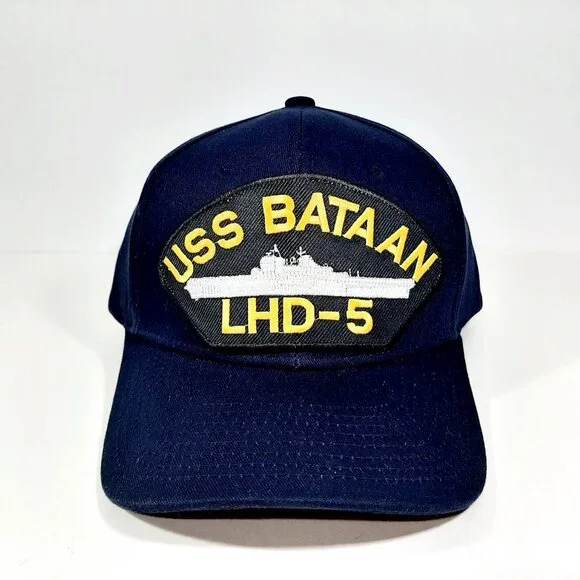 US Navy USS Bataan LHD-5 Embroidered Patch Hat Bas