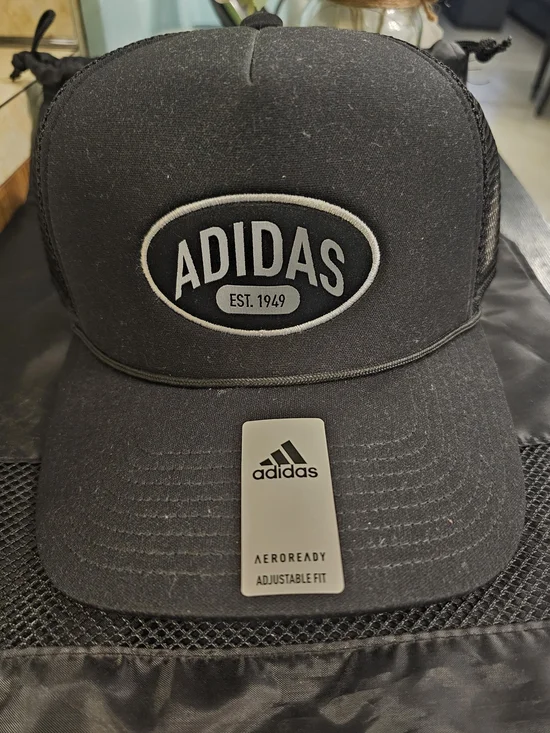 adidas Black AEROREADY Trucker Cap with Logo Patch