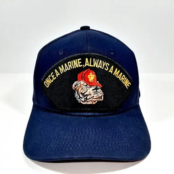U.S.Marines Once A Marine Embroidered Patch Hat Ba