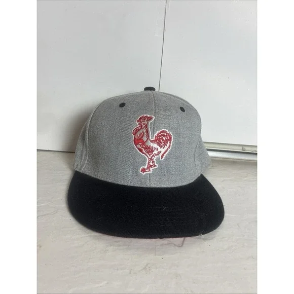 Ball Cap Hot sauce Red  Rooster snapback adult hat cap,Gray/Red,Sturdy Bill.