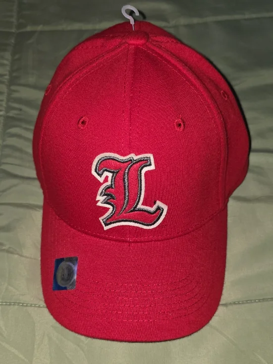 Louisville Cardinals Red Baseball Cap with Embroidered 'L' Logo