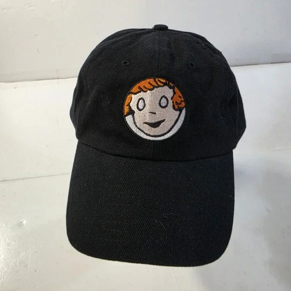 Vtg Annie the Musical Little Orphan Annie Embroidered Baseball Hat Black Cap New