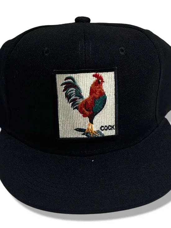 Flat Bill black Hat