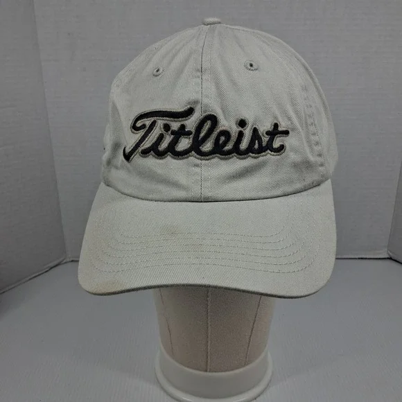 Titleist Golf Hat Tan Cambridge Golf Club Adjustable Cotton Strapback Cap