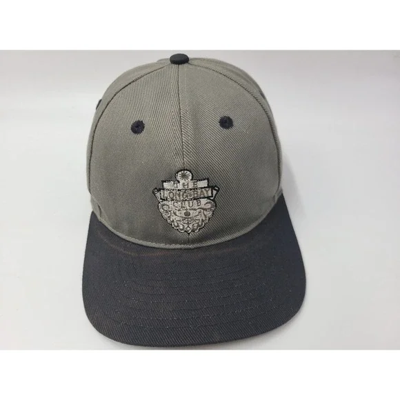 Vintage The Long Bay Golf Club Nike Adjustable Hat Cap South Carolina Gray Black