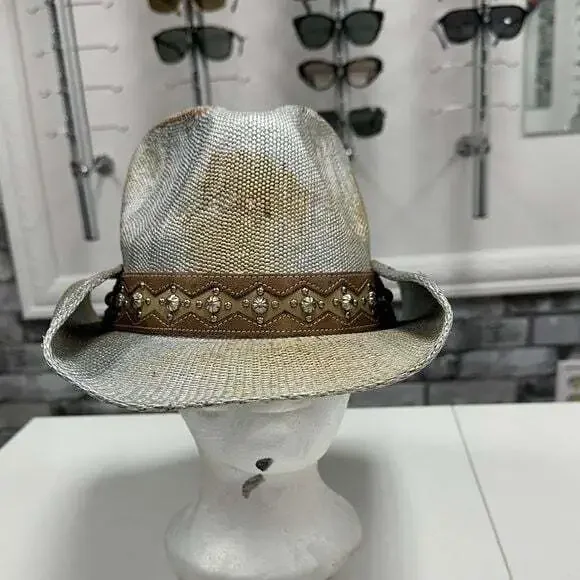 Stylish Silver and Brown Cowboy Hat