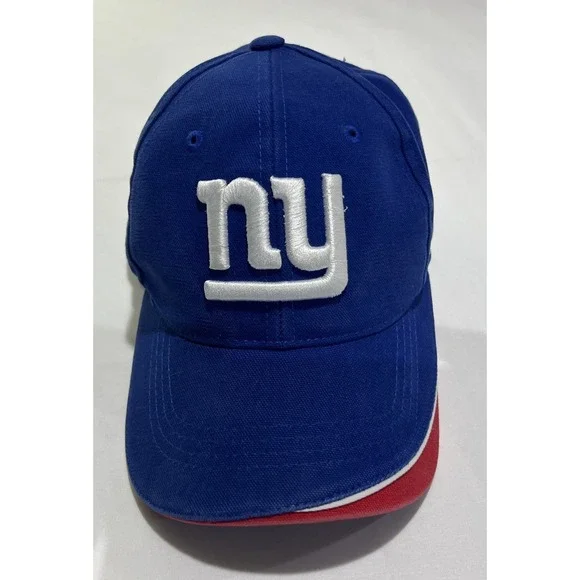New York Giants Hat Cap One Size Strapback Blue NFL Proline Reebok Hook & Loop