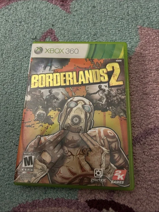 Microsoft Xbox 360 Borderlands 2 Video Game - Green Case