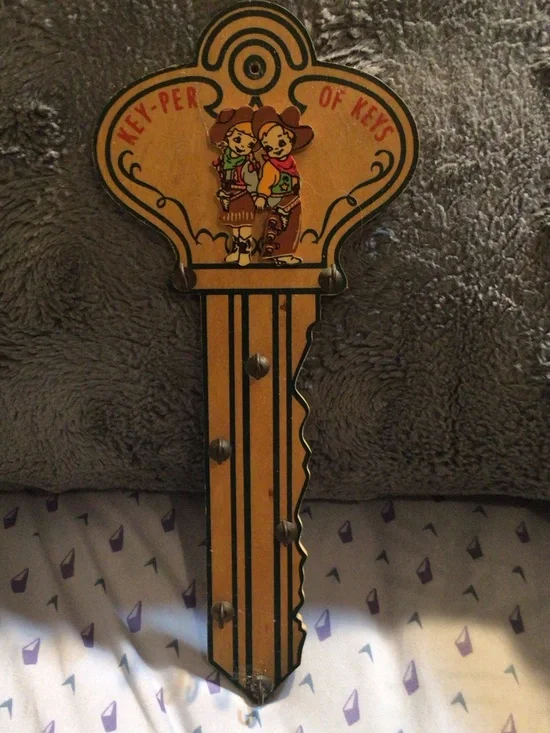 Vintage Key Holder Wall Hanger Western Cottagecore