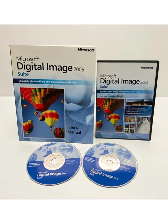 Microsoft Digital Image Suite 2006 Photo Software with User Guide Complete
