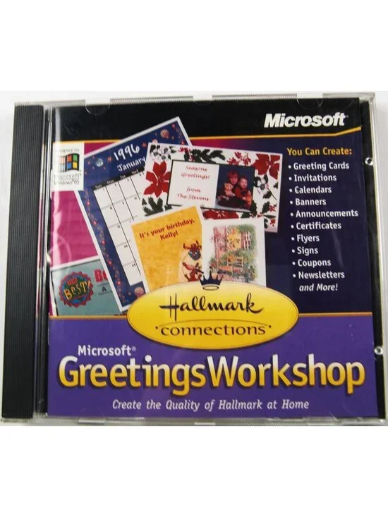 Microsoft Greetings Workshop CD-ROM for Windows 95 English