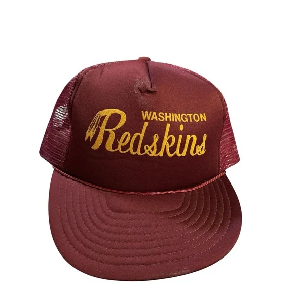 Washington Redskins‎ SnapBack Hat Cap Script Mohrs NFL Vtg 90s Rope