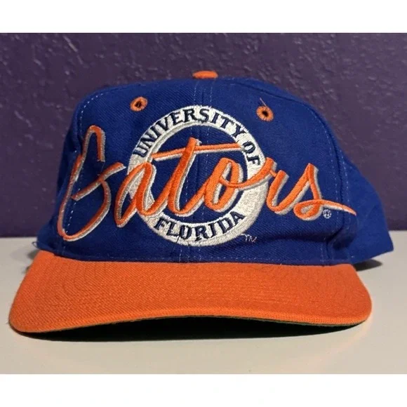 Vintage 90s The Game Florida Gators Big Logo Script Hat UF New Tags Rare
